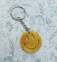 Smile keychain, acrylic keychain, novelty keychain, stocking fillers, birthday gifts, hippie keychain, positive vibes, bff gifts, gift ideas