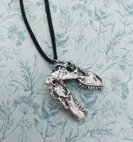 Tyrannosaurus necklace, dinosaur necklace, dinosaur jewellery, dinosaur lover gifts, t-rex necklace, skull necklace, Dino jewelry, bff gifts