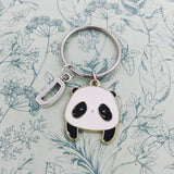 Panda keychain, panda keyring, panda gifts, custom animal keyring, animal gifts, panda accessories, panda bear gifts, bear lovers, bff gifts