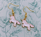 Unicorn earrings, unicorn jewellery, kids earrings, clip on available, stocking fillers, kids jewellery, unicorn lover gifts, horse earrings