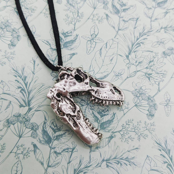 Tyrannosaurus necklace, dinosaur necklace, dinosaur jewellery, dinosaur lover gifts, t-rex necklace, skull necklace, Dino jewelry, bff gifts