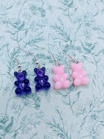 Bear earrings, bear jewellery, kawaii earrings, kawaii jewelry, kawaii gifts, sweet earrings, cute earrings, cute gifts, secret santa,