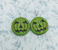 Pumpkin earrings, pumpkin jewelry, Halloween lovers, Halloween jewelry, pumpkin lovers,  statement earrings, horror fan, Halloween fan,