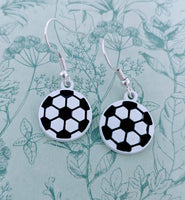 Football earrings, football gifts, sports gifts, soccer jewelry, coach gifts, footballer wife's, secret santa, footballer earrings,