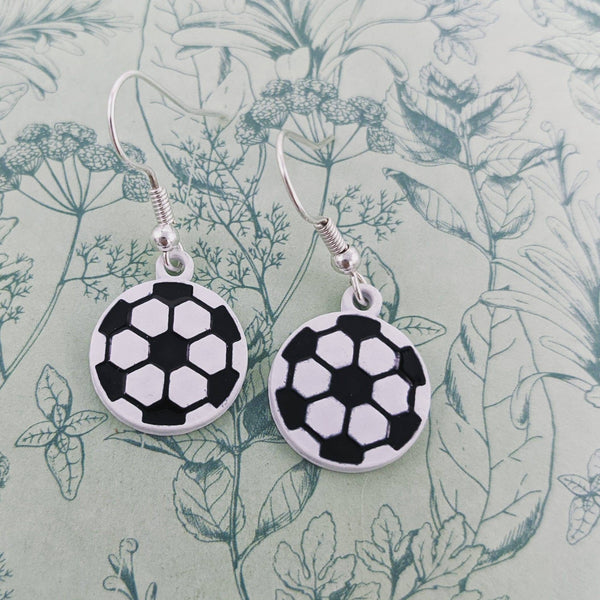 Football earrings, football gifts, sports gifts, soccer jewelry, coach gifts, footballer wife's, secret santa, footballer earrings,