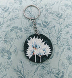 Flower keyring, flower keychain, flower gifts, bag accessories, mum gifts, secret santa, floral keyring, auntie gifts, birthday gifts,