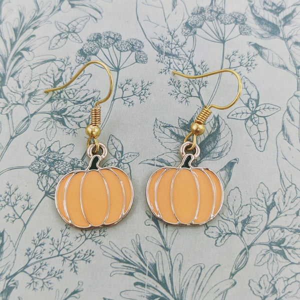 Pumpkin earrings, pumpkin jewellery, pumpkin lover gifts, pumpkin jewelry, spooky earrings, spooky gifts, Halloween earrings, bff gifts,