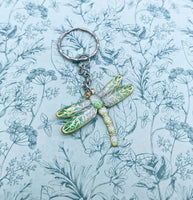 Dragonfly keychain, dragonfly Keyring, dragonfly lover gifts, insect keyring, insect lover gifts, nature lover, bug keychain, bug gifts,