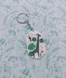 Animal keychain, animal Keyring, animal lover gifts, giraffe Keyring, giraffe lover gifts, stocking fillers, secret santa, friend gifts,