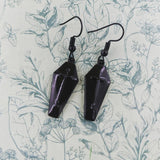 Coffin earrings, coffin jewellery, Halloween earrings, Halloween jewelry, gothic earrings, gothic jewellery, goth earrings, bff gifts,