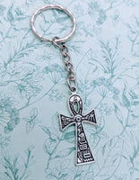 Egyptian ankh Keyring, history teacher gifts, initial keychain, ancient Egypt, Egyptian gifts, Egyptian symbol bag charm, Egyptian themed,