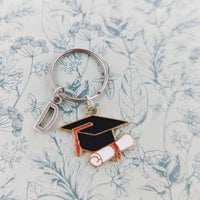 Graduation keychain, graduation gifts, Graduation gifts for daughter, diploma and mortar, personalised graduation gifts, leaver gift,