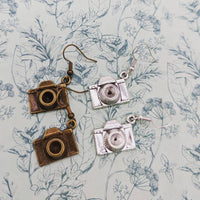 Camera earrings, photographer gifts, gifts for a photographer, vintage style camera earrings, photography inspired gifts, retro earrings,