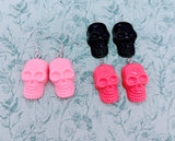 Big skull earrings, statement earrings, statement jewelry, gothic skull earrings, gothic inspired, skull inspired gifts, kawaii inspired