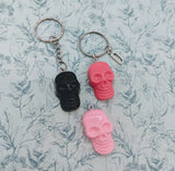 Skull Keyring, skull keychain, personalised skull gifts, gothic keychain, native American gifts, gothic gifts, goth accessory, skull lover,