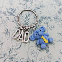 Elephant keychain, fathers Day gifts, gifts for dad, personalised dad gifts, elephant lover gifts, gift from daughter, step dad gifts,