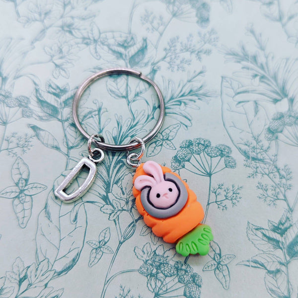 Cute rabbit keychain, Bunny rabbit Keyring, vet gifts, student vet gifts, graduation gifts, gifts for a vet nurse, novelty keychain,