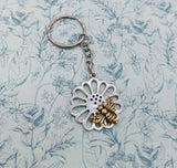 Bee Keyring, bee keeper gifts, bee keeper keychain, bumble bee Keychain, bumblebee inspired gifts, honeybee gifts, honeybee keychain,