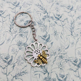 Bee Keyring, bee keeper gifts, bee keeper keychain, bumble bee Keychain, bumblebee inspired gifts, honeybee gifts, honeybee keychain,