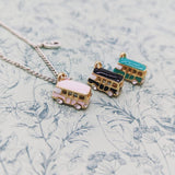 Camper necklace, caravan necklace, camper jewelry, traveling gifts, traveller inspired gifts, camper charm, camping lover gifts, friend gift