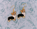 Corgi earrings, corgi mom gifts, corgi themed gifts, dog mum gifts, dog lover, dog jewellery, vet earrings, dog breeder gifts, corgi fan,