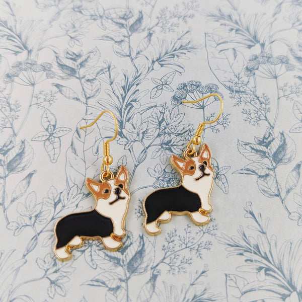 Corgi earrings, corgi mom gifts, corgi themed gifts, dog mum gifts, dog lover, dog jewellery, vet earrings, dog breeder gifts, corgi fan,