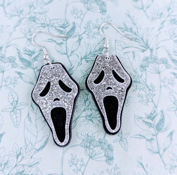 Ghost earrings, Halloween earrings, Halloween jewelry, ghost jewelry, ghost hunter gifts, gothic earrings, gothic themed, ghost themed,