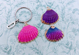 Seashell Keychain, nautical seashell, nautical themed gifts, beach themed, beach accessory, beach Keychain, mother's day gifts, friend gifts