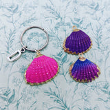 Seashell Keychain, nautical seashell, nautical themed gifts, beach themed, beach accessory, beach Keychain, mother's day gifts, friend gifts