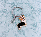 Corgi Keychain, corgi lover gifts, corgi Keyring, corgi fan, dog lover gifts, corgi breeder gifts, dog trainer gifts, corgi themed party,