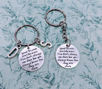 Friendship Keychain, friends are like stars, long distance friend gifts, friendship keepsake, friendship gift, best friend Keyring,