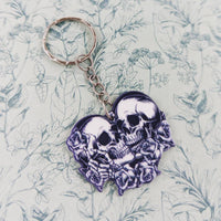 Skeleton keychain, skeleton lover gifts, girlfriend accessories, gothic wedding gifts, gothic inspired, gothic valentine, gothic mom gifts,