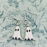 Ghost earrings, ghost hunter gifts, paranormal investigators, ghost lover gifts, ghost jewelry, Halloween earrings, spooky earrings,