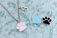 Dog paw print necklace, paw print jewellery, dog paw gifts, dog paw inspired, paw print themed, vet necklace, veterinary nurse gifts,