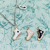 Shoe necklace, athlete necklace, athlete gifts, athlete inspired, runner gifts, runner inspired, shoe maker gifts, shoe lover gifts,