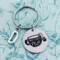 Tea keychain, tea gifts, tea lover, but first tea keychain, tea cup, tea cup gifts, tea addict, tea fan gifts, bubble tea gifts, mum gifts,