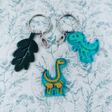 Dinosaur Keychain, dinosaur lover gifts, dinosaur themed, dinosaur inspired gifts, dinosaur charm, dinosaur fan, history lover gifts,