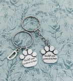 Pet loss gift, pet loss keyring, dog keyring, cat keyring, paw keyring, pet memorial, keepsake gifts, pet lover gifts, personalised keyring