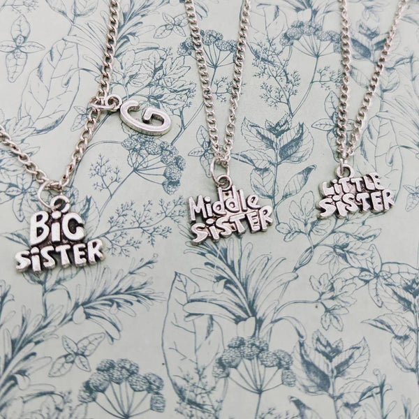 Sister necklace, sister birthday gifts, big sister gifts, little sister gifts, middle sister gifts, sister inspired gifts, sister gift ideas