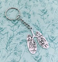 Lung keychain, anatomy keychain, gothic gifts, doctor gifts, gothic keychain, doctor inspired, surgeon gifts, Halloween keychain, emo gifts