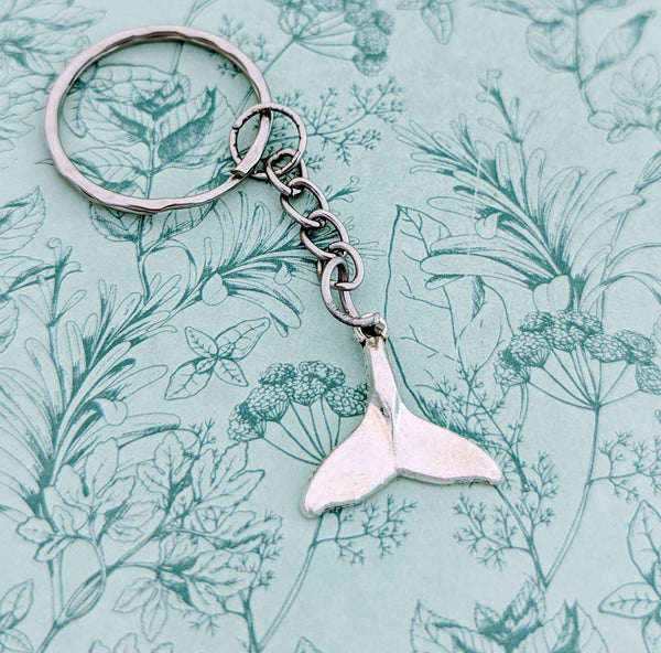 Whale tail keyring, whale themed gifts, nautical Keychain, nautical lover gifts, nautical inspired, nautical themed, whale lover gifts,