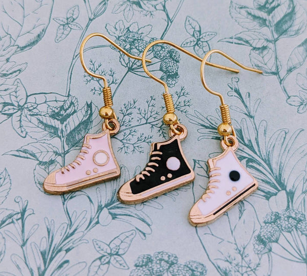 Athlete earrings, shoe earrings, runner earrings, runner gifts, runner lovers, athlete gifts, athlete inspired, bridal party earrings,