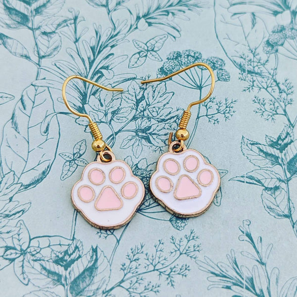 Rabbit foot earrings, rabbit jewellery, rabbit lover gifts, lucky rabbit foot, bunny earrings, gifts for rabbit lover, pet loss memorial,