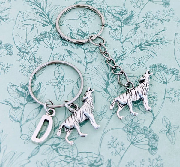 Wolf keyring, wolf accessory, gifts for a wolf lover, zoo keeper gifts, witch gifts, witch inspired, spirit animal inspired, wolf Keychain,