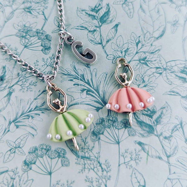 Ballerina necklace, ballerina jewellery, ballet lover gifts, ballet inspired gifts, ballet themed, Ballet squad gifts, dance instructor gift