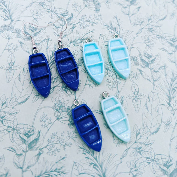 Boat earrings, statement earrings, statement jewelry, kawaii earrings, sailing earrings, sailing themed, sailboat earrings, nautical gifts,