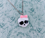 Sugar skull necklace, skull jewelry, gifts for goths, gothic themed, skull inspired gifts, gothic gifts, gothic pendant, Halloween necklace