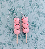 Pig earrings, pig jewellery, kawaii earrings, kawaii jewelry, novelty earrings, pig inspired gifts, piggy themed, farm animal lovers,