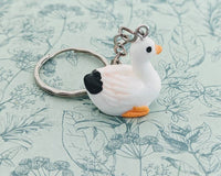 Goose Keychain, goose lover gifts, goose farmer, goose inspired, bird inspired, bird lover gifts, bird Keyring, goose jewelry, bird fan gift