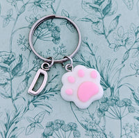 Kitten paw Keychain, kawaii bag accessories, cat lover gifts, cat mom gifts, statement Keychain, cat themed, cat inspired gifts, key fob